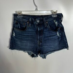 Levi's 501 Denim Cutoff Shorts Sz 28